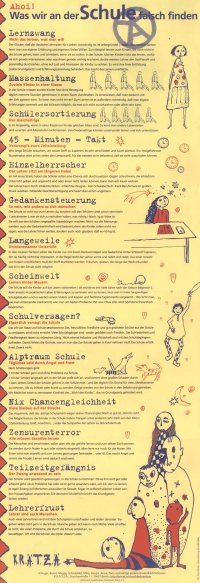 Schulplakat